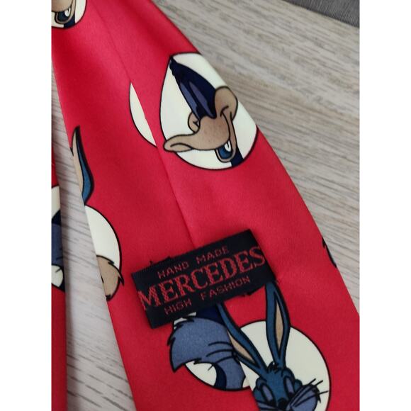 Looney Tunes Necktie Tie Cartoon Silk Daffy Road Runner Yosemite Sam Silvester - Picture 7 of 7